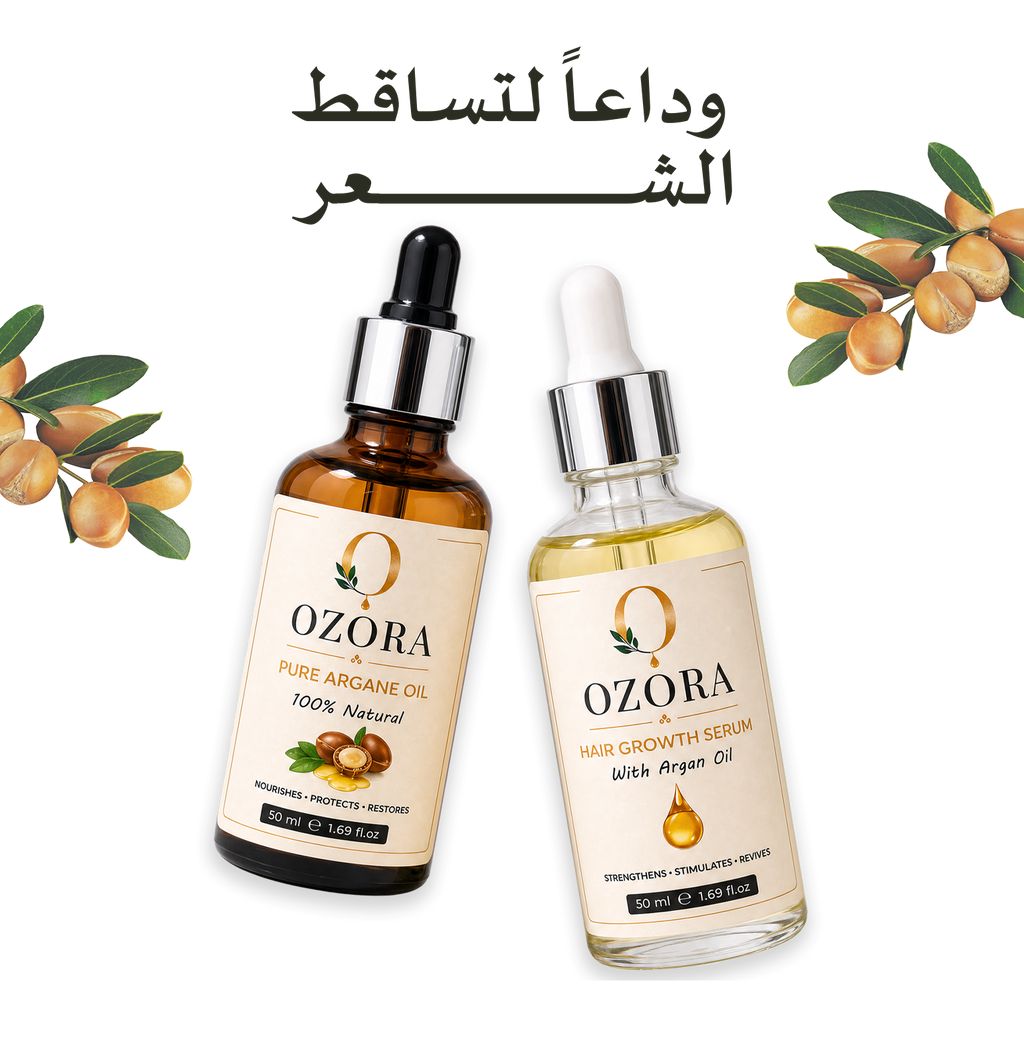 زيت ترطيب الشعر + سيروم لنمو الشعر - OZORA